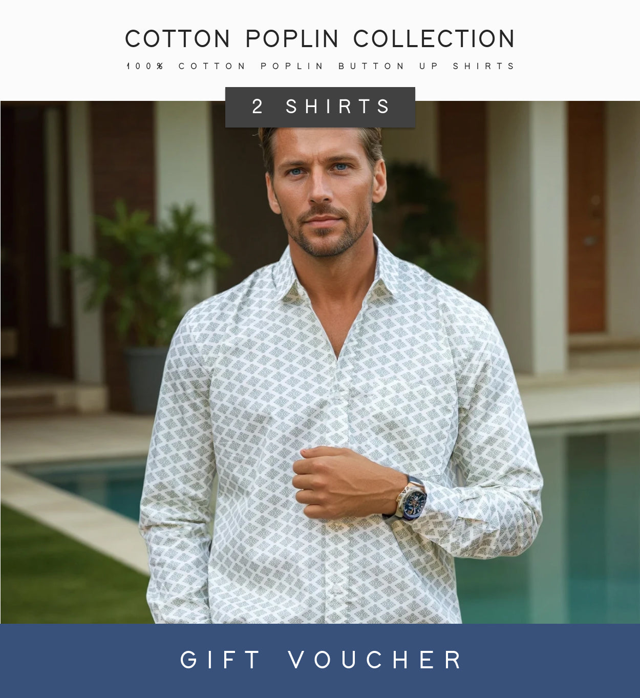 2 x Cotton Poplin Shirt Gift Voucher