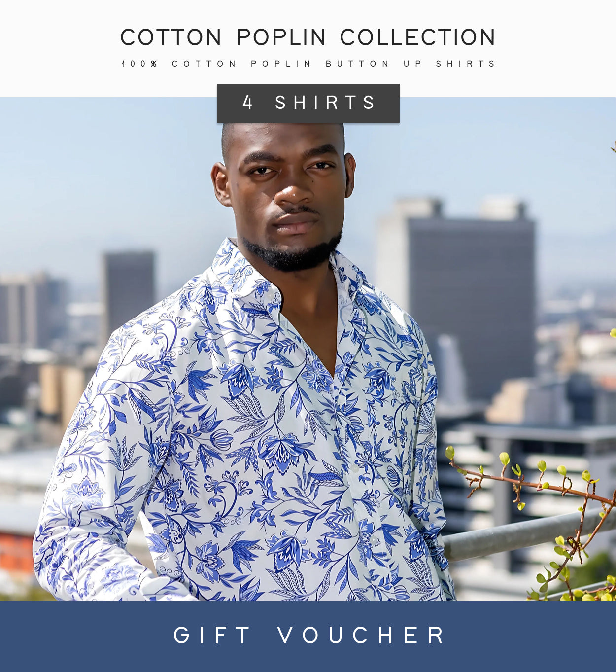 4 x Cotton Poplin Shirt Gift Voucher