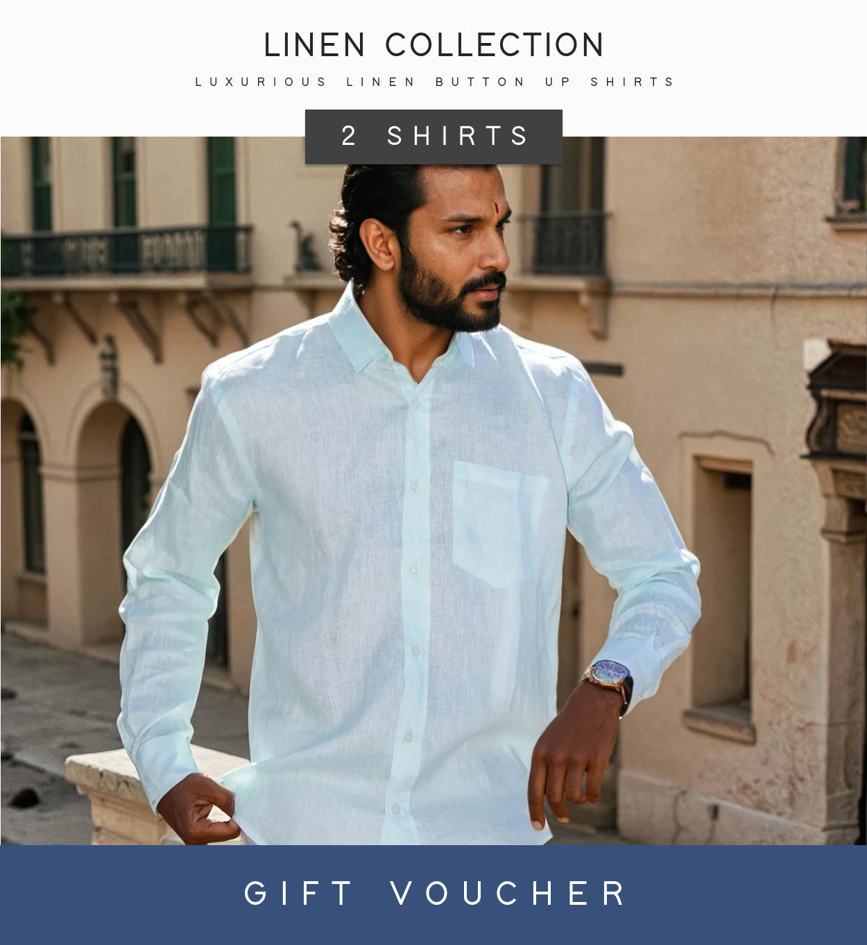 2 x Premium Linen Shirt Gift Voucher