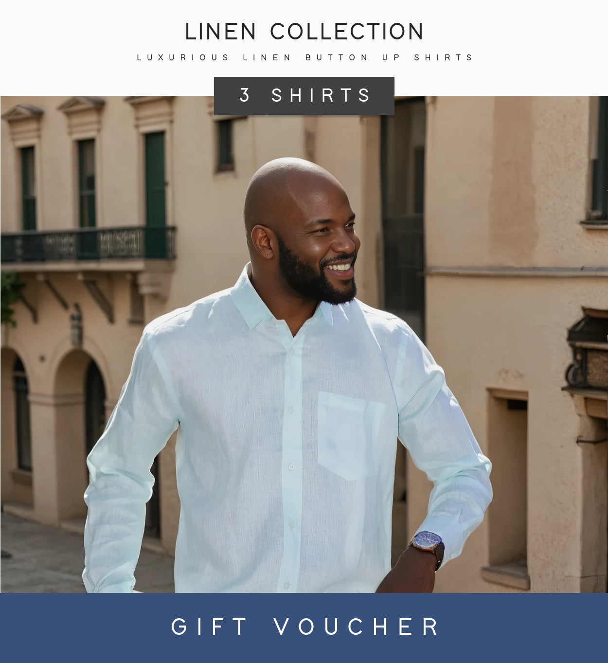 3 x Premium Linen Shirt Gift Voucher