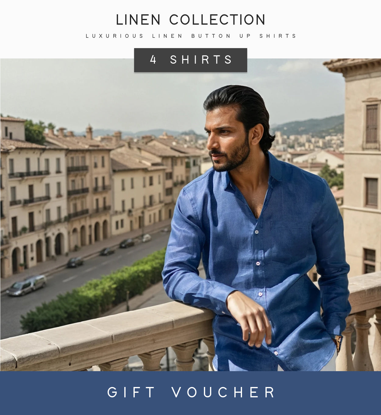 4 x Premium Linen Shirt Gift Voucher