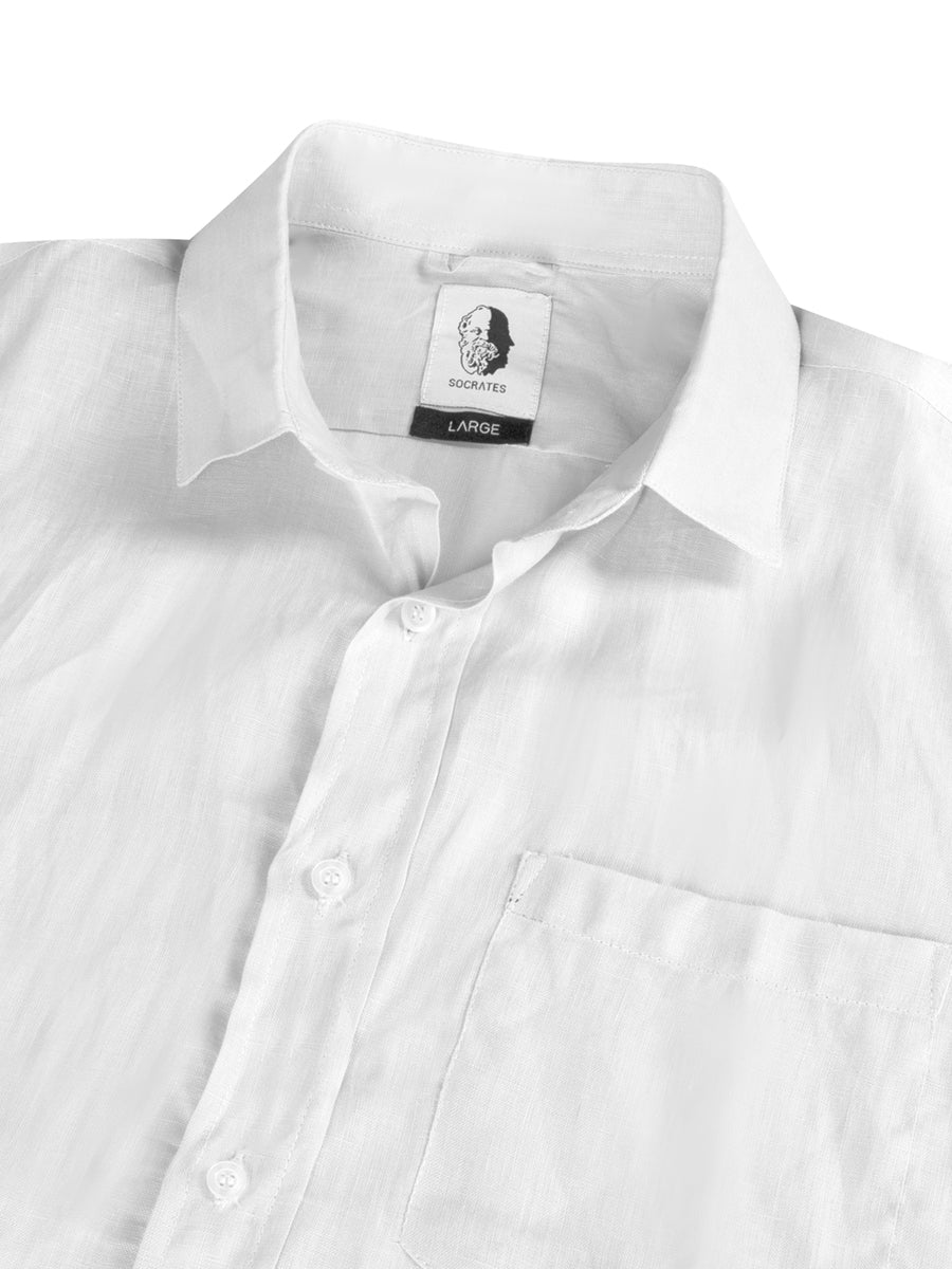 Linen White - Premium 100% Linen Shirt
