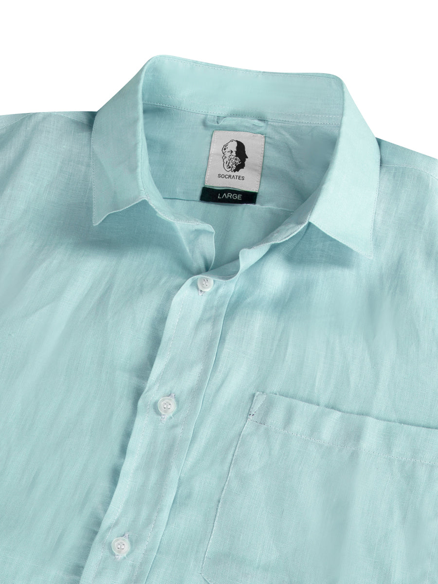 Linen Mint - Premium 100% Linen Shirt