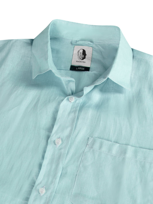 Linen Mint - Premium 100% Linen Shirt