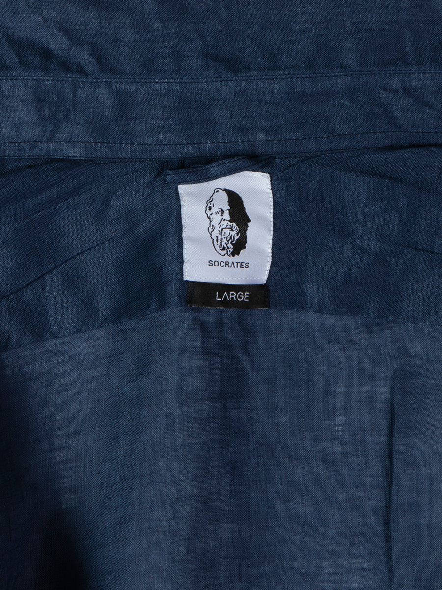 Linen Navy - Premium 100% Linen Shirt