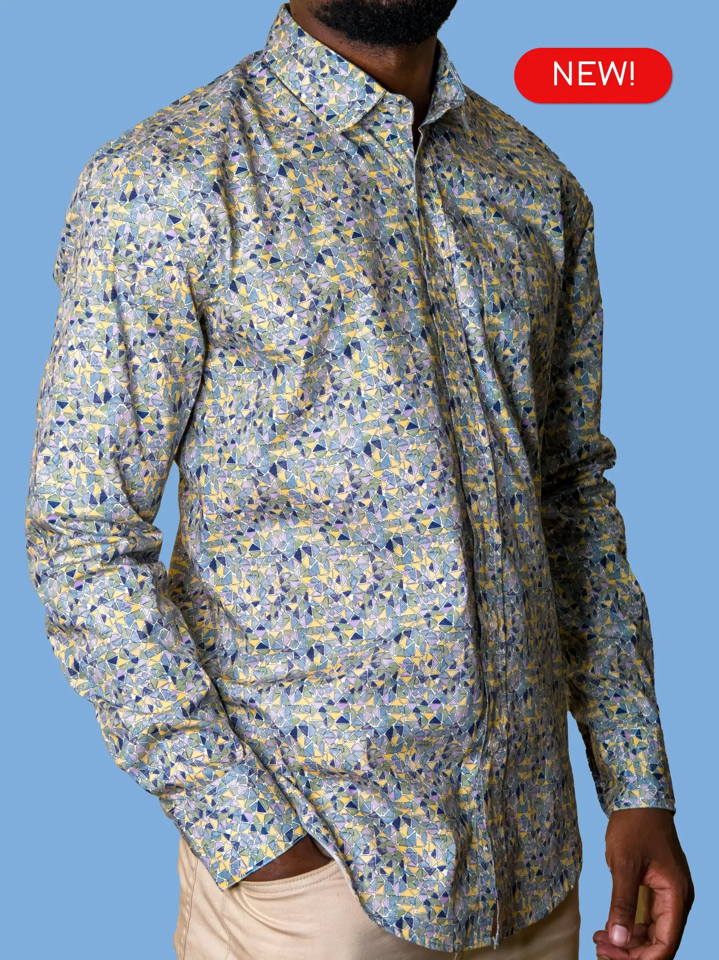 100% Cotton Poplin Button up Shirt for men - Socrates Menswear New Designs