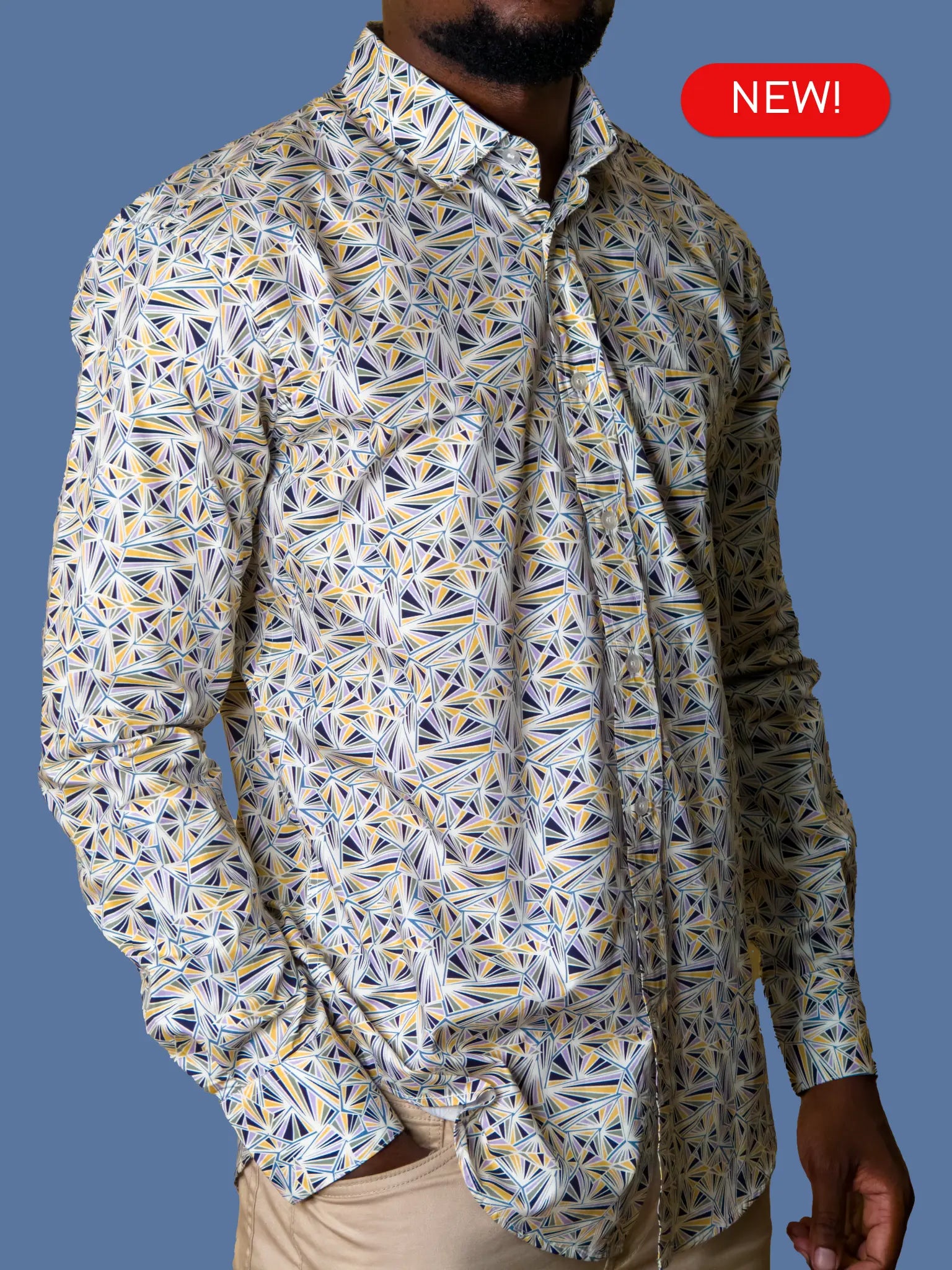 100% Cotton Poplin Button up Shirt for men - Socrates Menswear New Designs