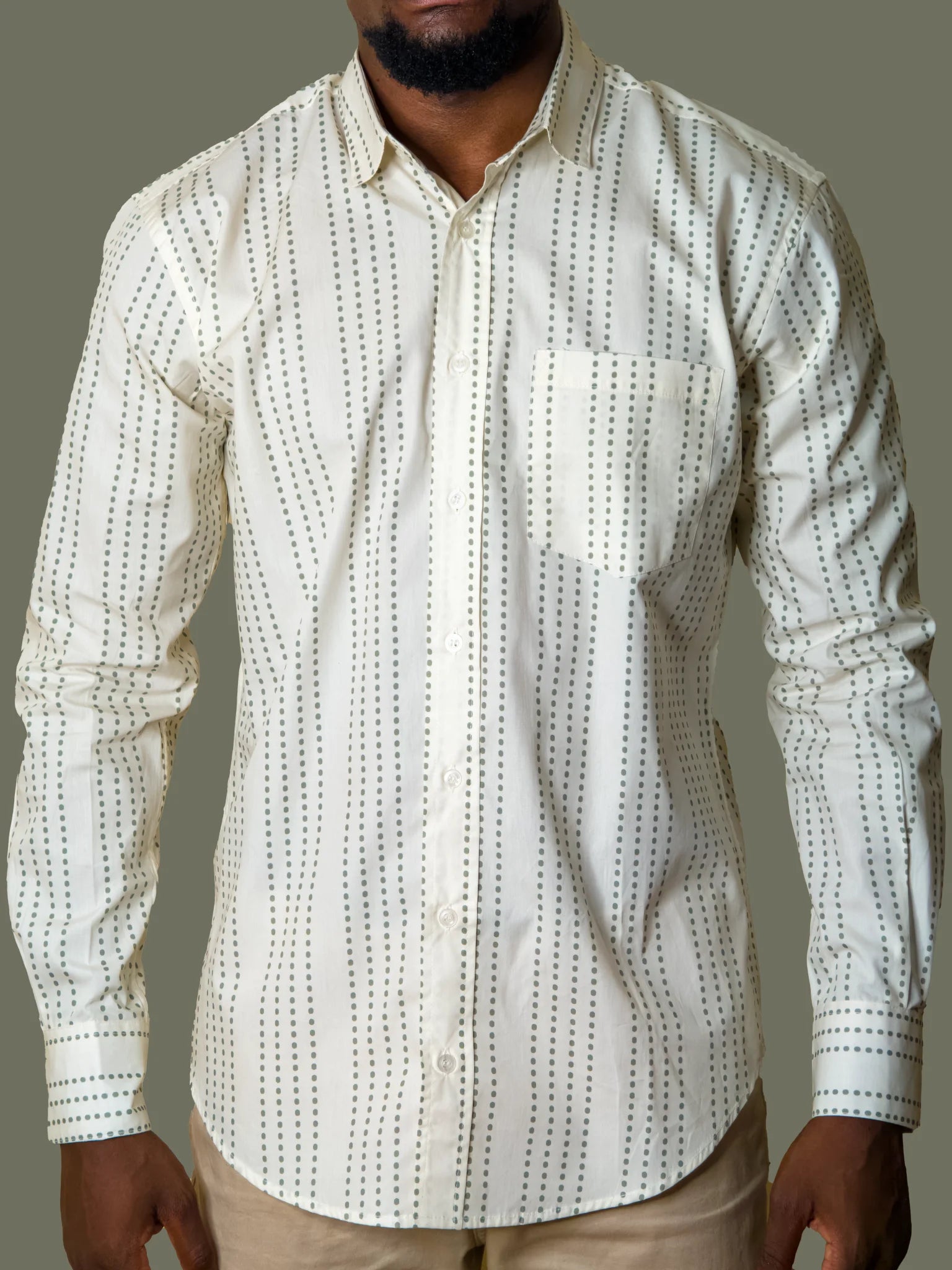 100% Cotton Poplin Button up Shirt for men - Socrates Menswear New Designs