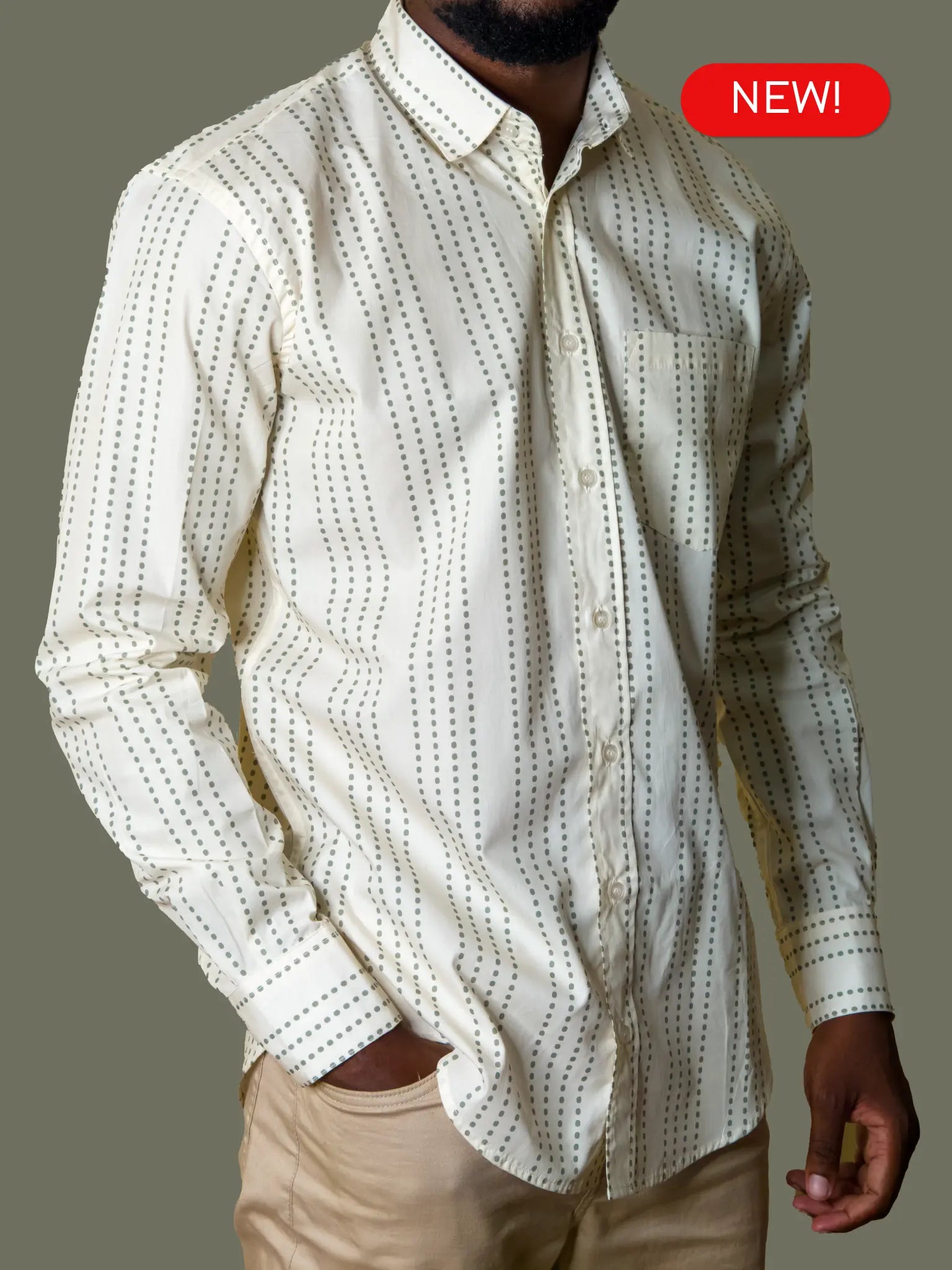 100% Cotton Poplin Button up Shirt for men - Socrates Menswear New Designs