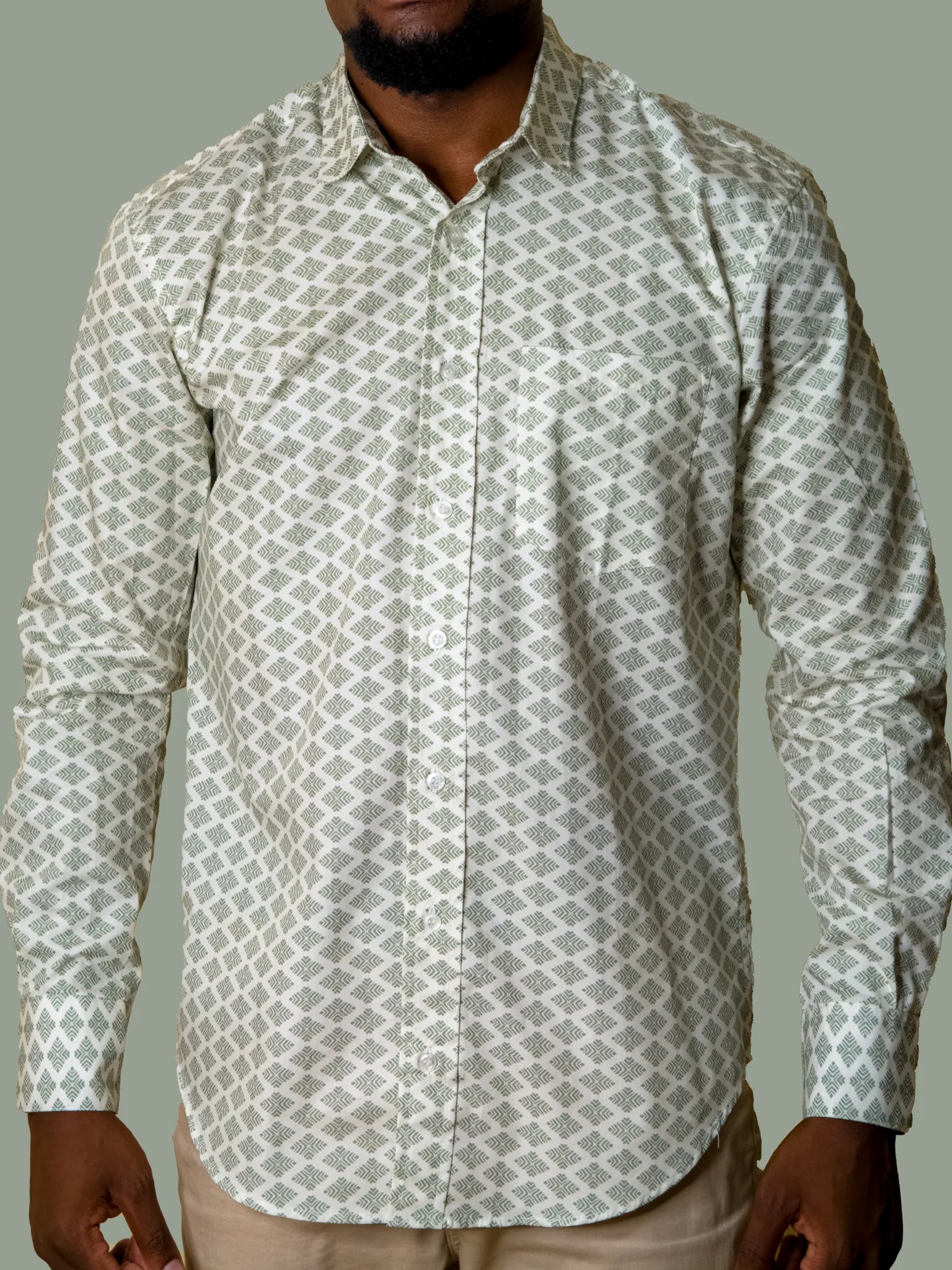 100% Cotton Poplin Button up Shirt for men - Socrates Menswear New Designs